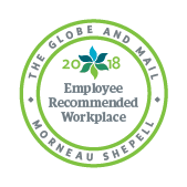 Recipient of 2018 Employee Recommended Workplace Award